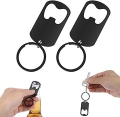 Instrucciones para utilizar un abridor de botellas tipo llavero