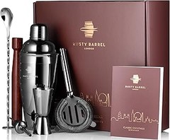 ¿Qué incluye un set de coctelería negro y por qué es popular?