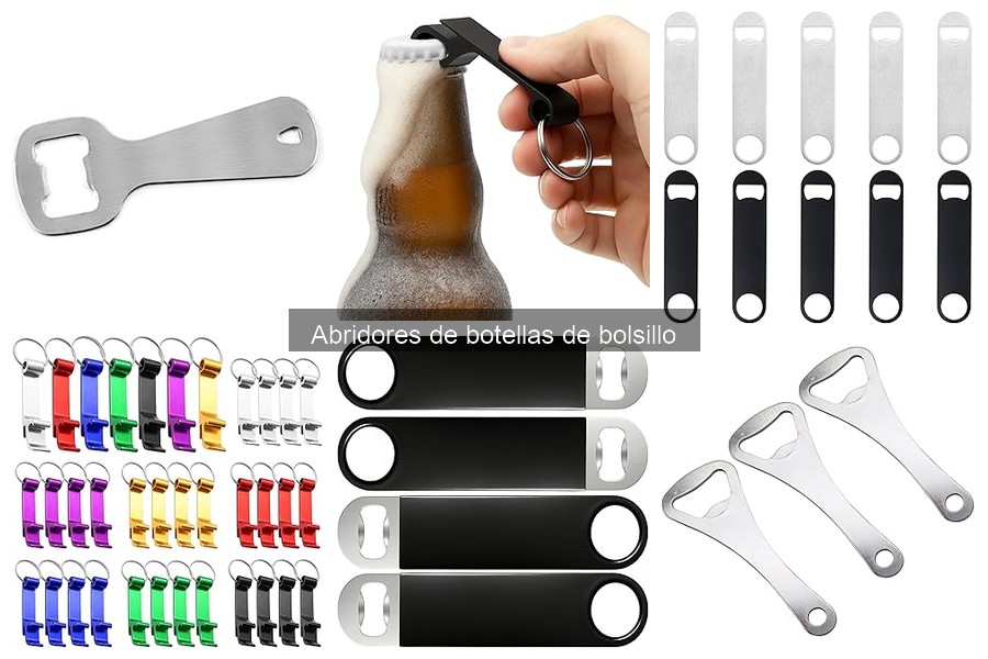 Abridores de botellas de bolsillo personalizados para regalos