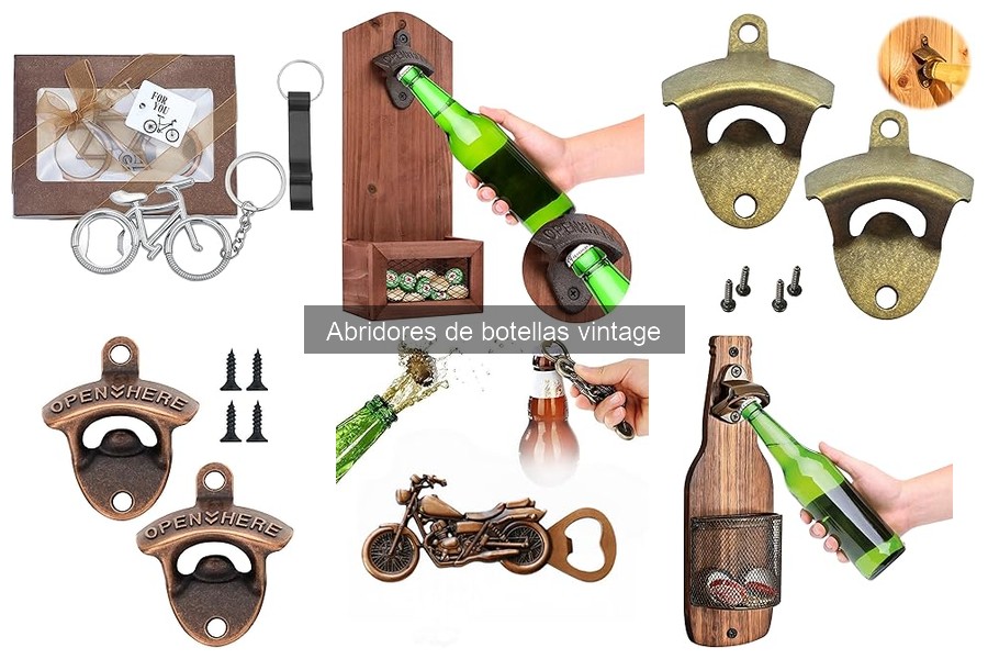 Abridores de botellas vintage como decoración del hogar