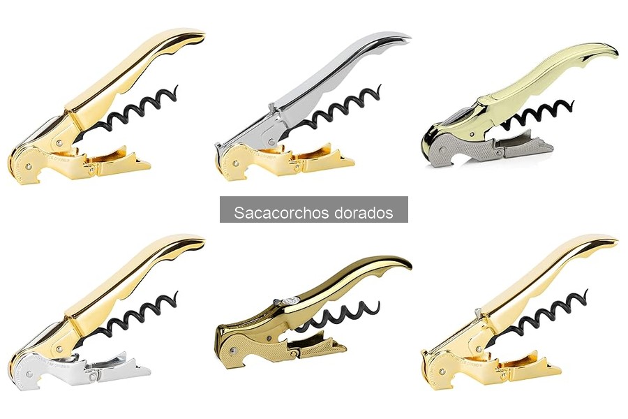 Accesorios ideales para tu sacacorchos dorado