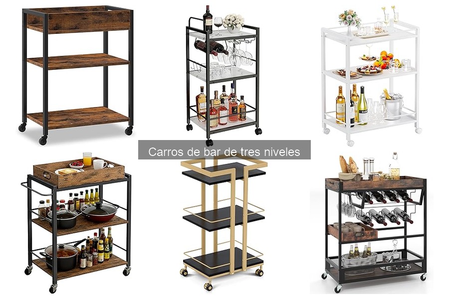 Accesorios Imprescindibles para Carros de Bar de Tres Niveles