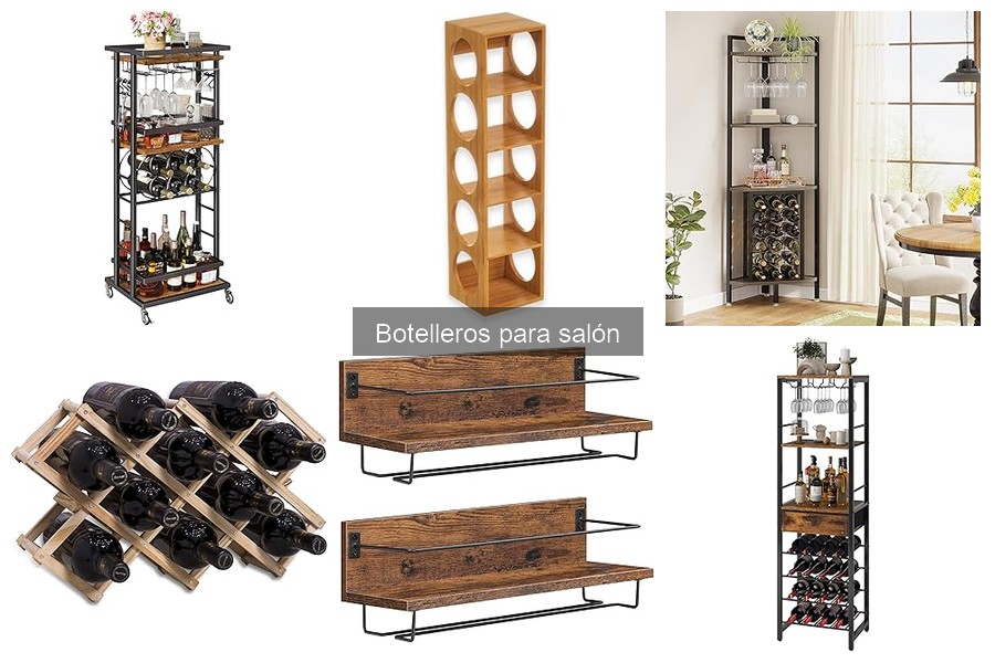 Alternativas a Botelleros de Pared para el Salón