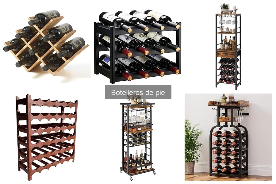 Alternativas a botelleros de pie para almacenar botellas