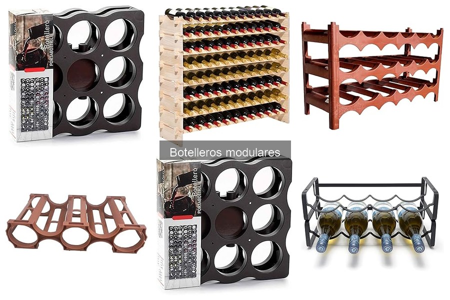 Alternativas a botelleros modulares para almacenamiento de botellas