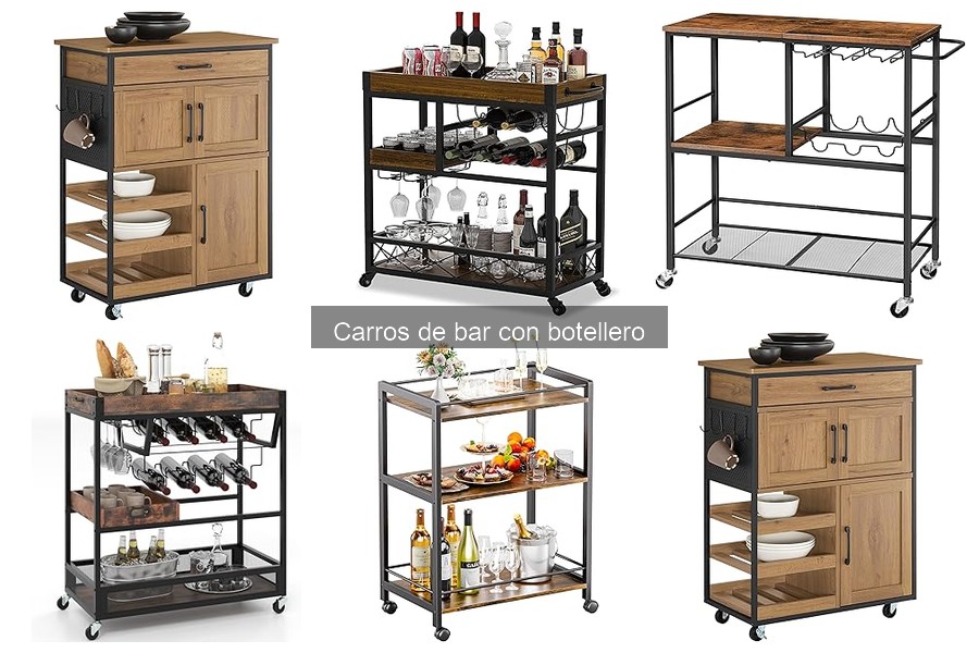 Alternativas a Carros de Bar con Botellero para tu Hogar