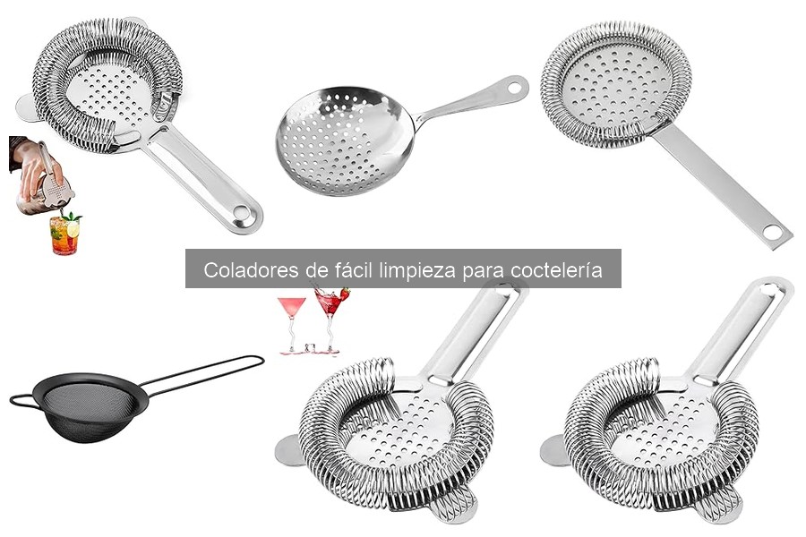 Alternativas a coladores de coctelería de fácil limpieza