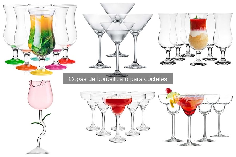 Alternativas a copas de borosilicato para cócteles