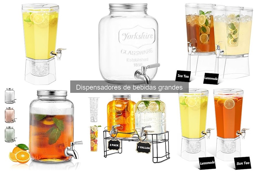 Alternativas a dispensadores de bebidas grandes para eventos