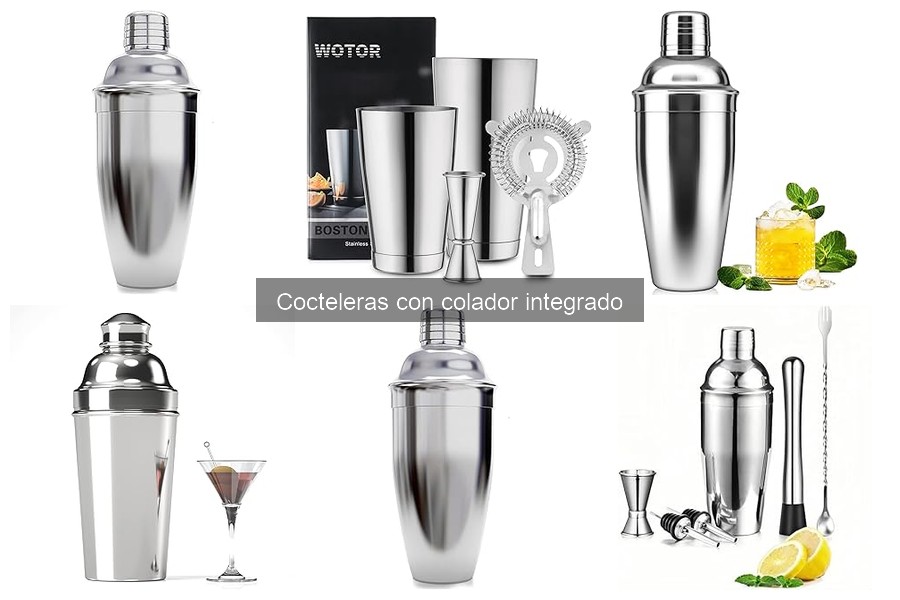 Alternativas a la coctelera con colador integrado en coctelería
