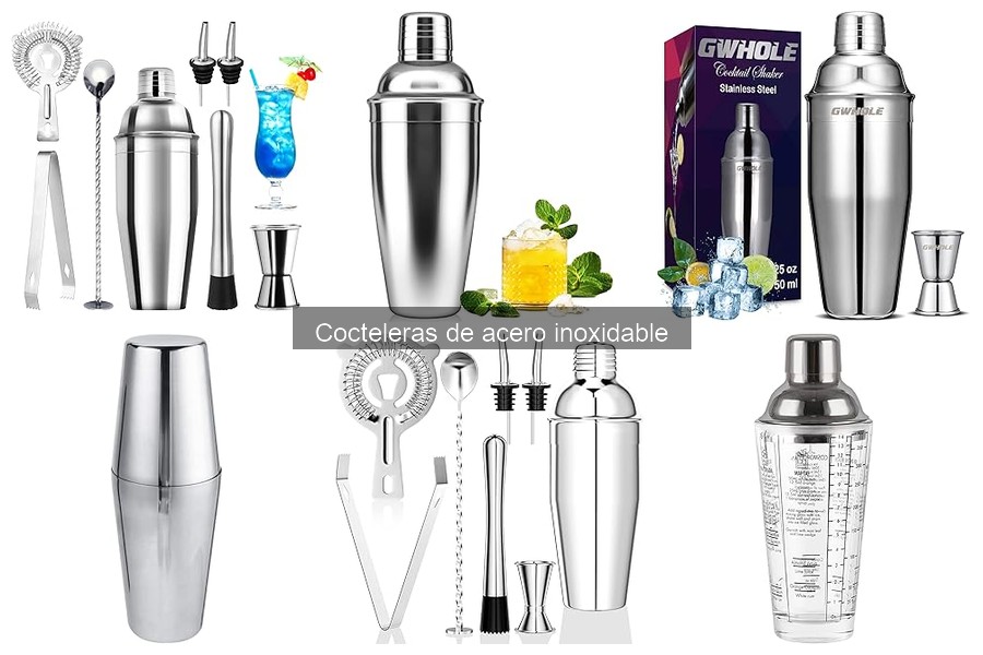 Alternativas a la coctelera de acero inoxidable para cocktails