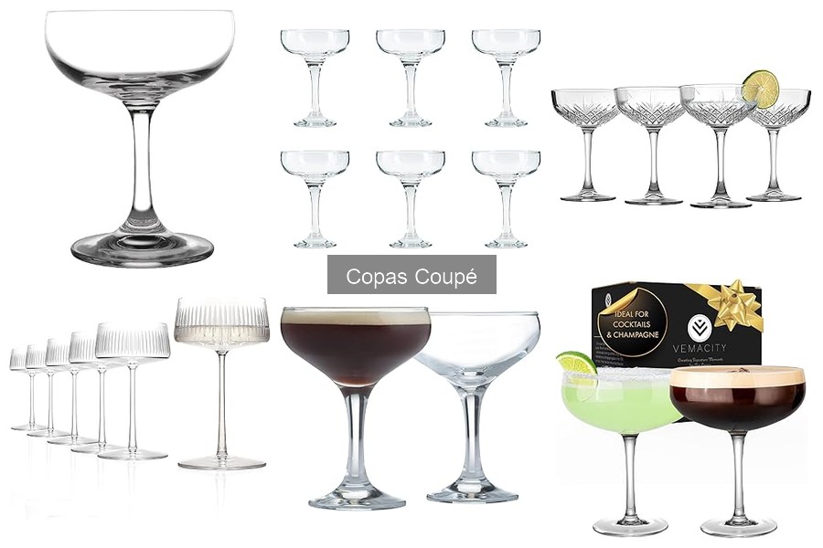 Alternativas a las Copas Coupé para Cocktails en Casa