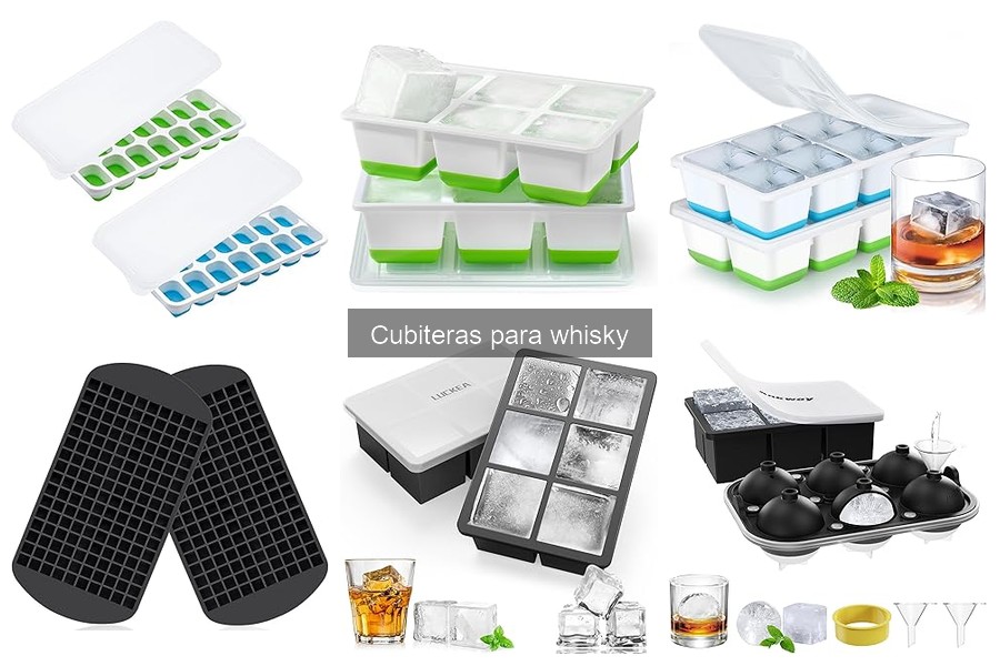 Alternativas a las cubiteras para whisky: opciones innovadoras