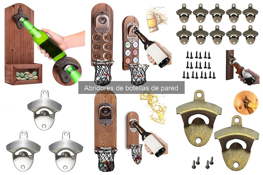 Alternativas a los abridores de botellas de pared