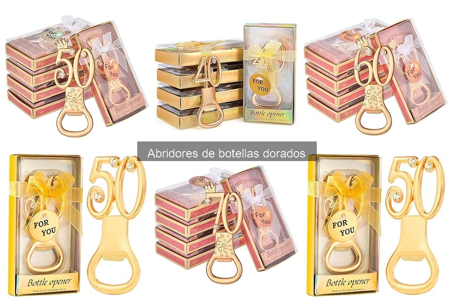 Alternativas a los abridores de botellas dorados