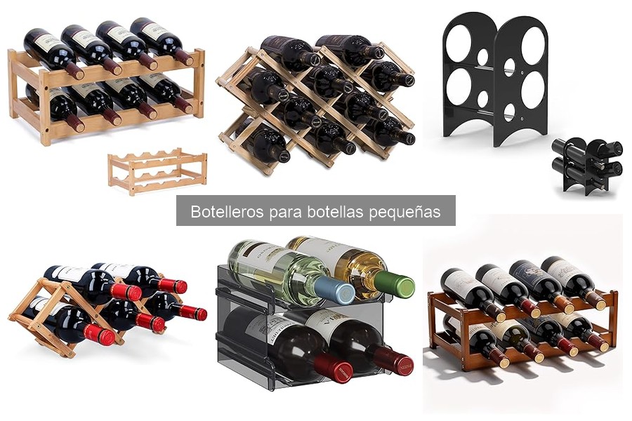 Alternativas a los botelleros para botellas pequeñas