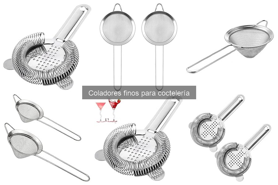 Alternativas a los coladores finos en coctelería