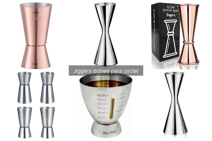 Alternativas a los jiggers dobles en coctelería