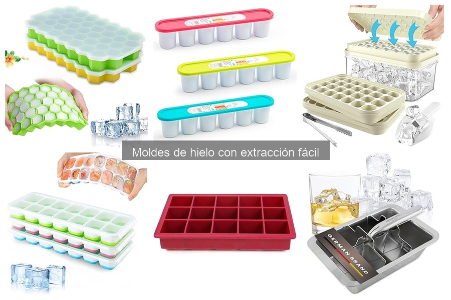 Alternativas a los moldes de hielo con extracción fácil