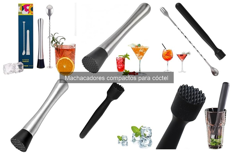 Alternativas a machacadores compactos para cócteles