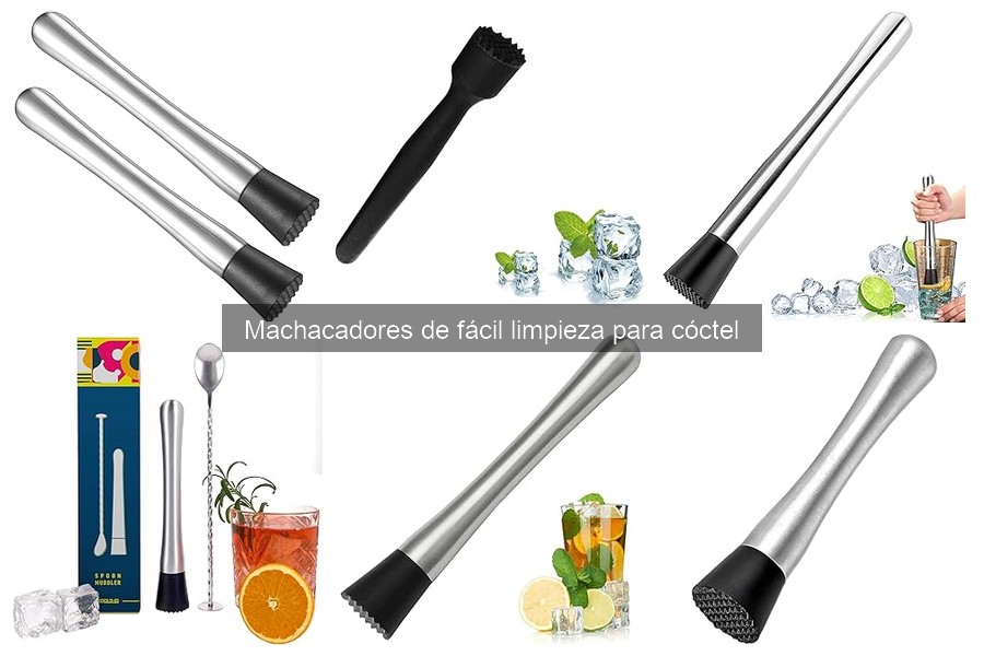 Alternativas a machacadores de fácil limpieza para cócteles