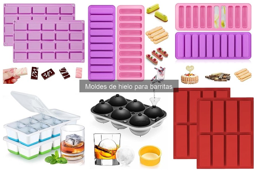 Alternativas a moldes de hielo para barritas en casa