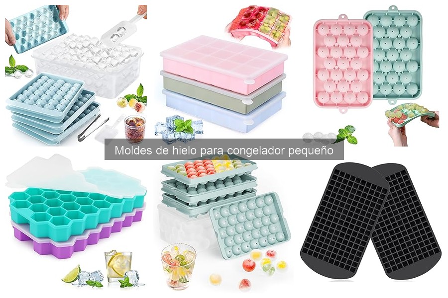 Alternativas a moldes de hielo para congelador pequeño