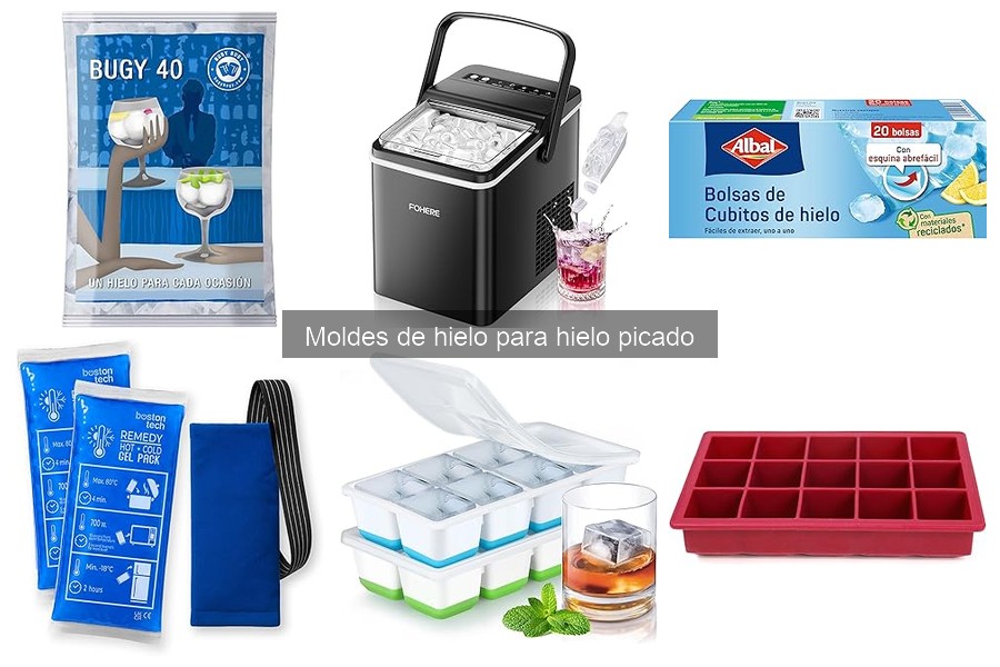 Alternativas a moldes de hielo para hielo picado