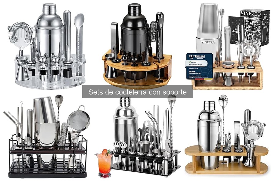 Alternativas a sets de coctelería con soporte para tu bar