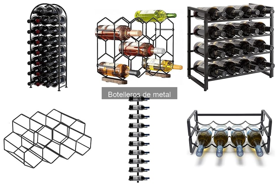 Alternativas al botellero de metal para almacenar botellas