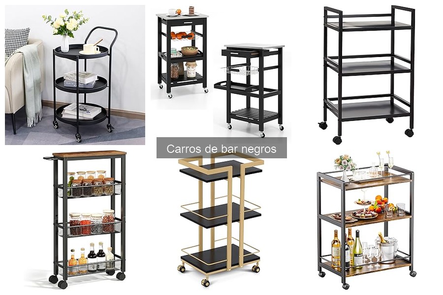 Alternativas al carro de bar negro para tu hogar