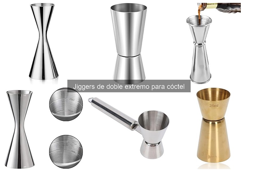 Alternativas al jigger de doble extremo en coctelería