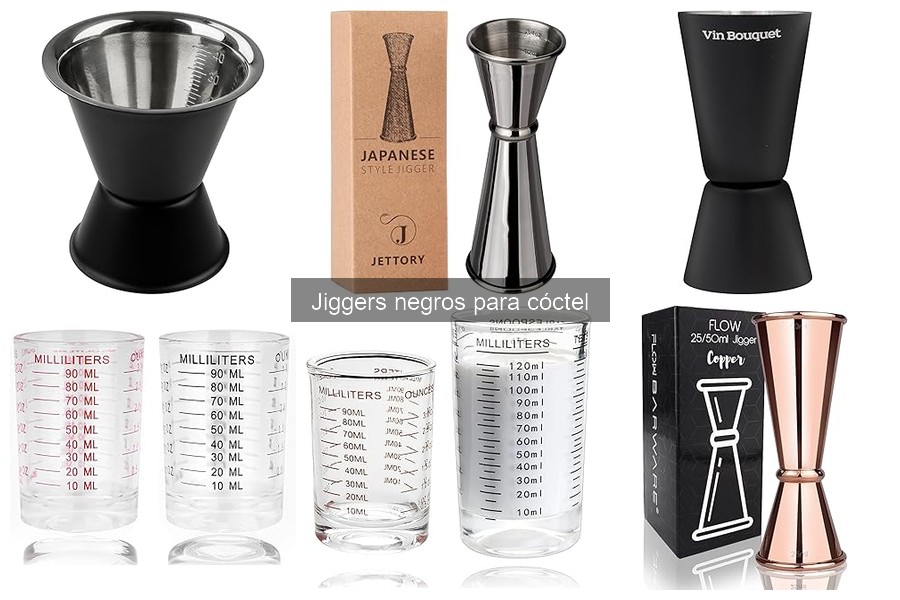 Alternativas al jigger negro: opciones para medir cócteles