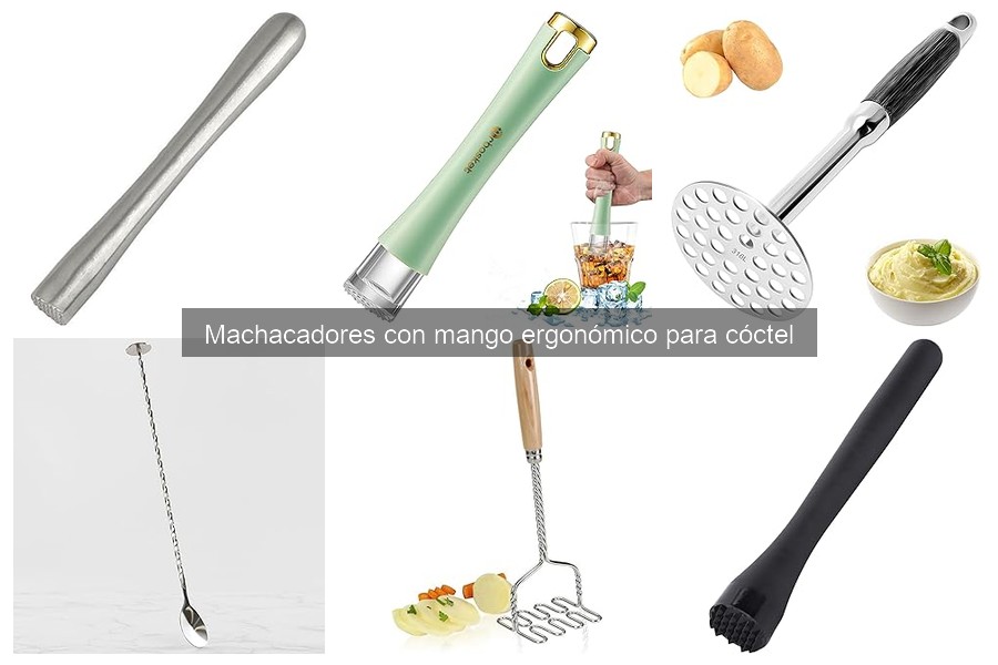 Alternativas al machacador con mango ergonómico para cócteles