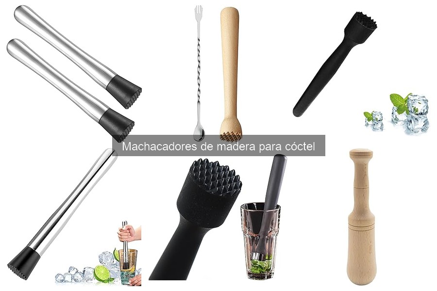 Alternativas al machacador de madera para cócteles