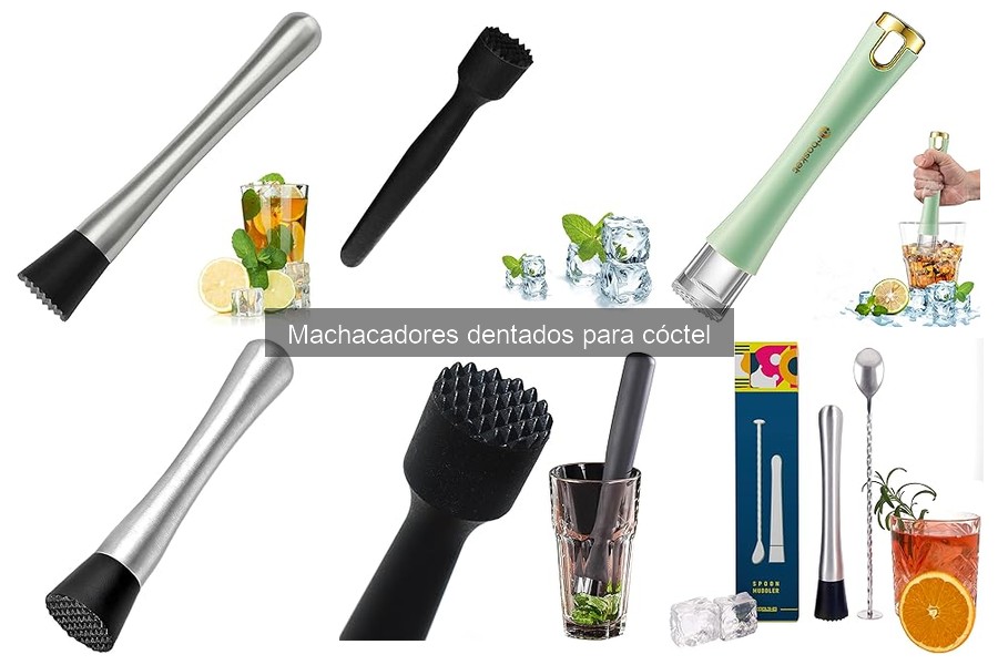 Alternativas al machacador dentado para coctelería
