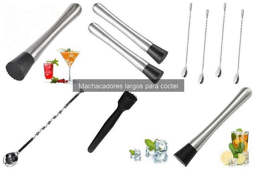 Alternativas al machacador largo en coctelería