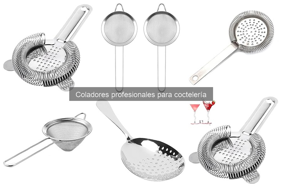Alternativas caseras a coladores profesionales para coctelería