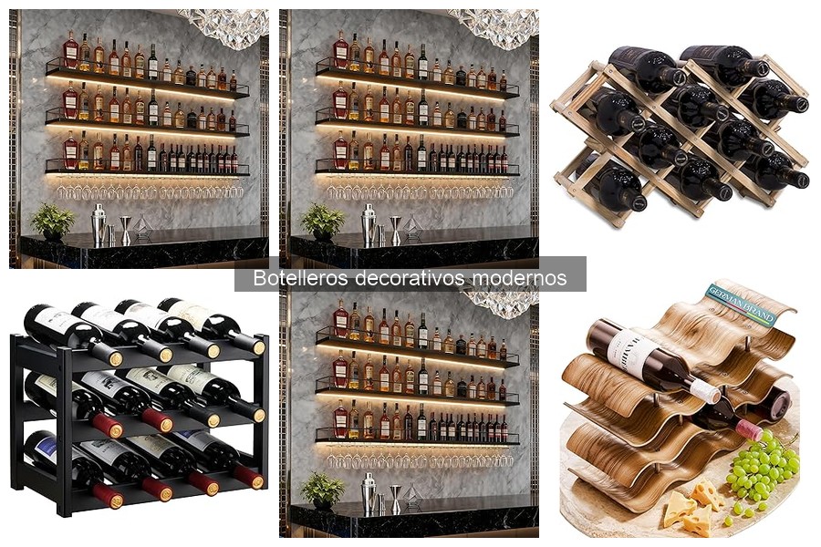 Alternativas creativas a botelleros decorativos en espacios pequeños