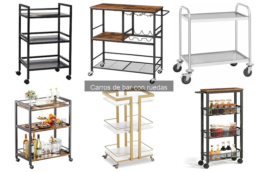 Alternativas creativas a carros de bar con ruedas
