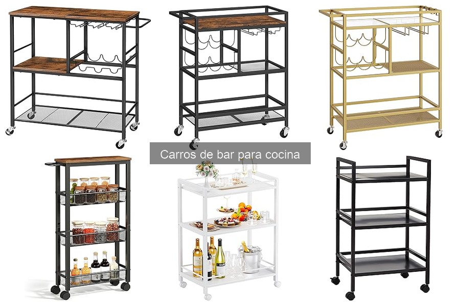 Alternativas creativas al carro de bar para espacios reducidos