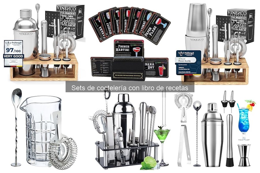 Beneficios de un set de coctelería con libro de recetas