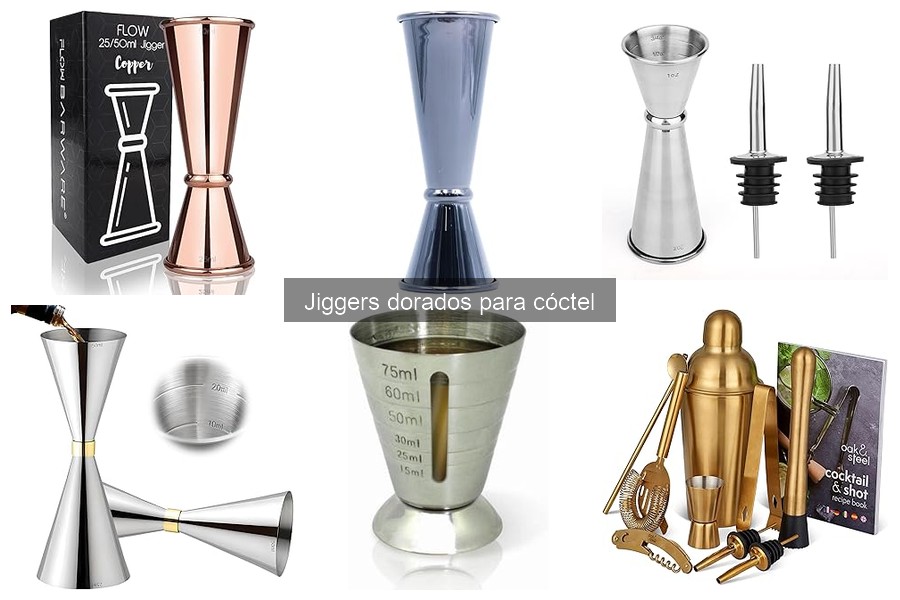 Beneficios de usar jiggers dorados para cócteles