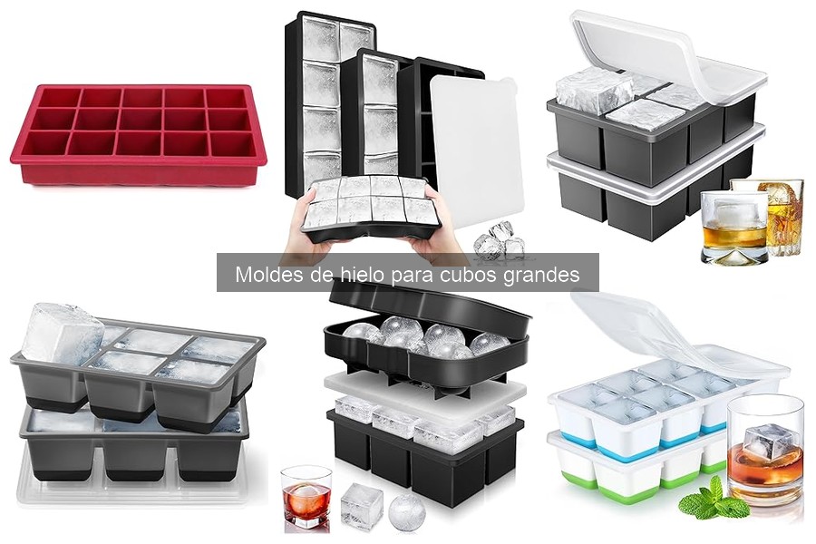 Beneficios de usar moldes para cubos grandes de hielo
