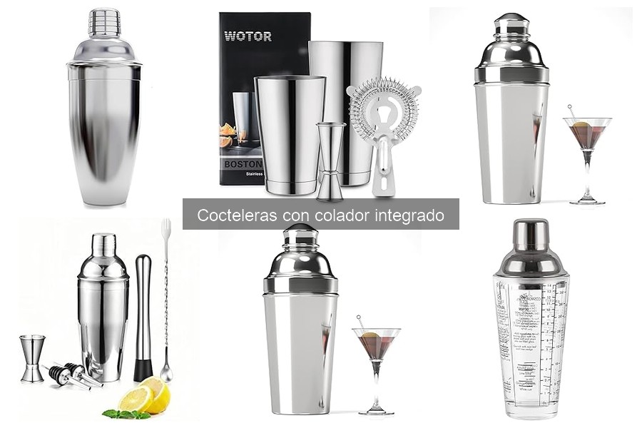 Coctelera con colador integrado: características y usos