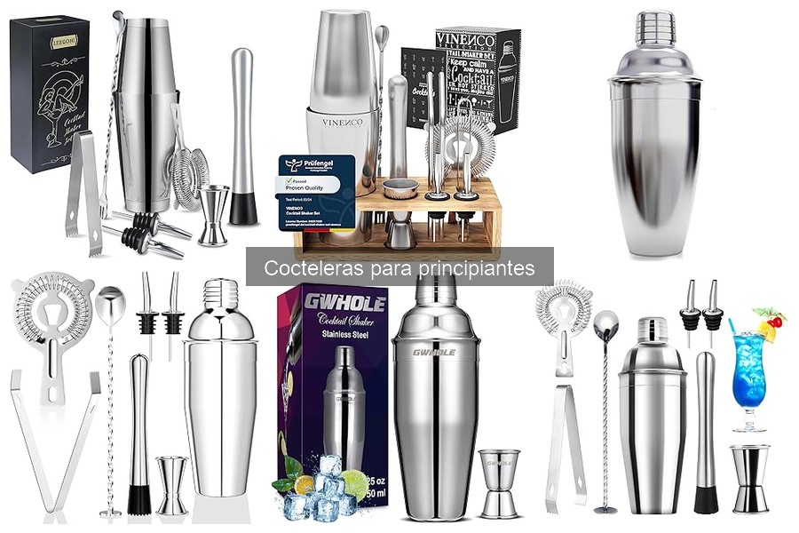 Cocteleras con accesorios imprescindibles para principiantes