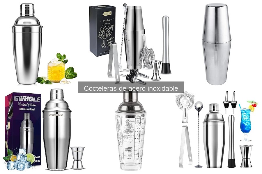 Cocteleras de acero inoxidable vs. vidrio: ¿cuál elegir?