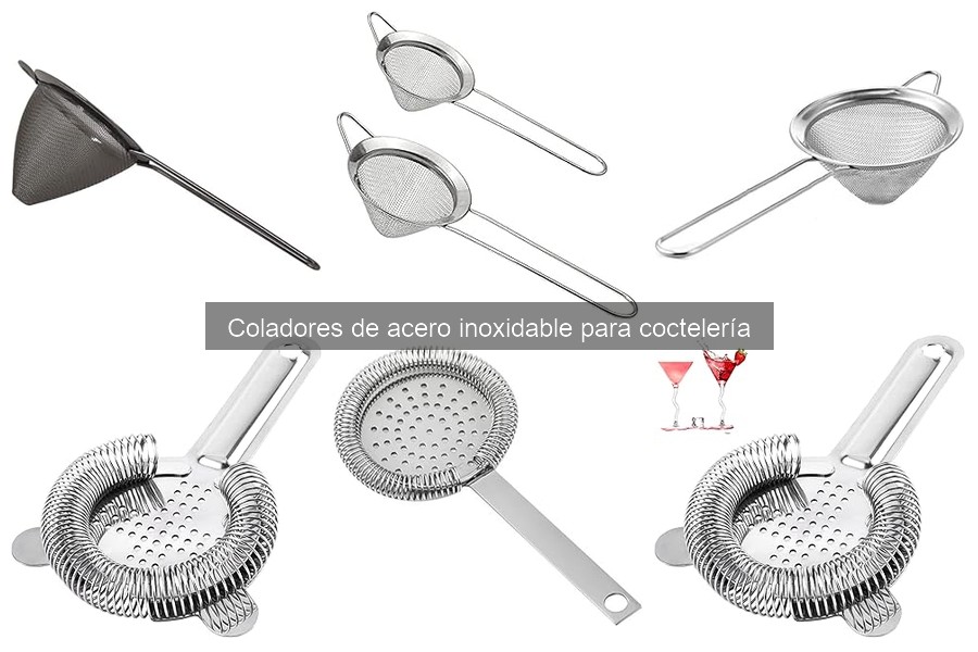 Coladores de acero inoxidable para coctelería: ¿qué son y para qué sirven?