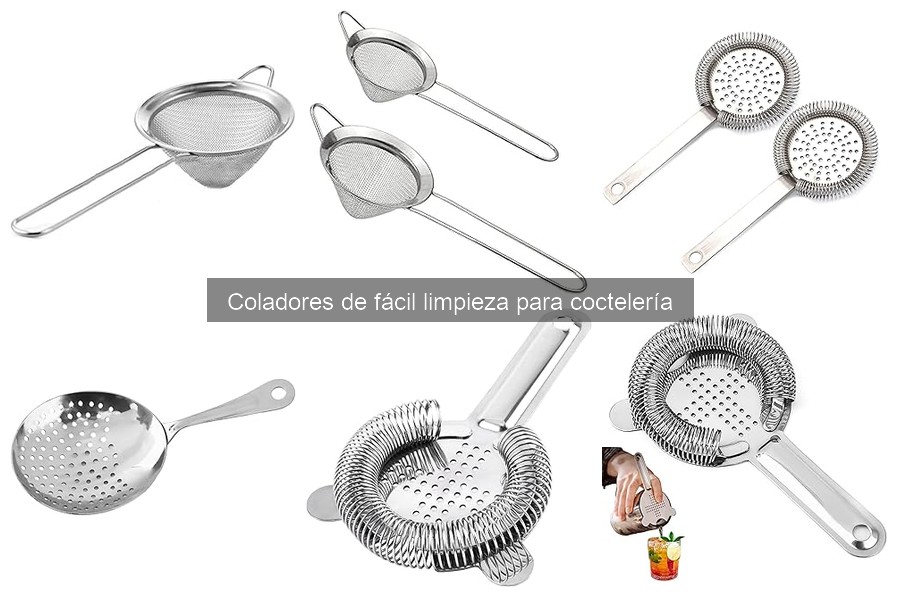 Coladores de fácil limpieza para cócteles en casa: ¿cuál elegir?