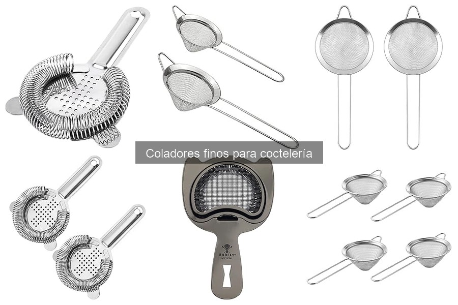 Coladores finos vs coladores normales en coctelería